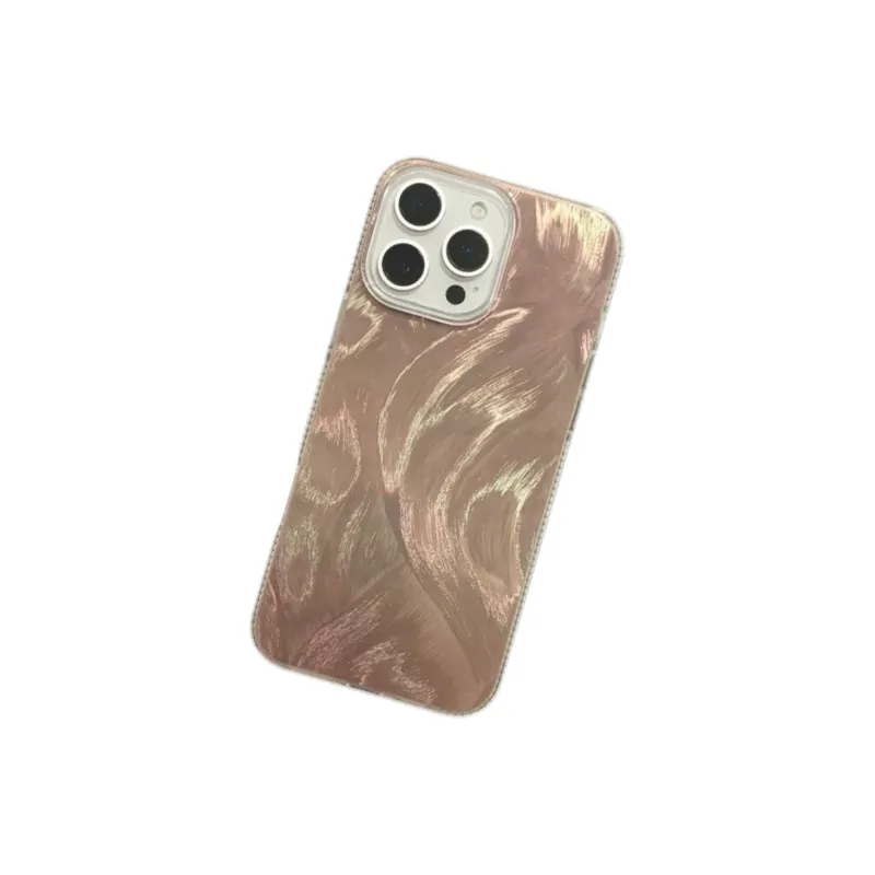 Koman ABS+PC Material Multicolor Feather Yarn Phone Cases Compatible With Apple IPhone 12/13/14/15/16/Pro/Mac-33