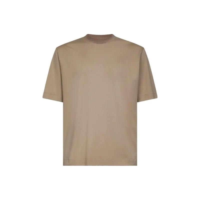 Ermenegildo Zegna T Shirts Men Taupe-0