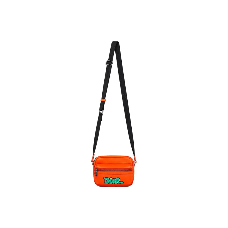 DIOR KAWS Collaboration Rider 2.0 Calfskin Messenger Bag Shoulder Bag Mini Unisex Vermilion-0