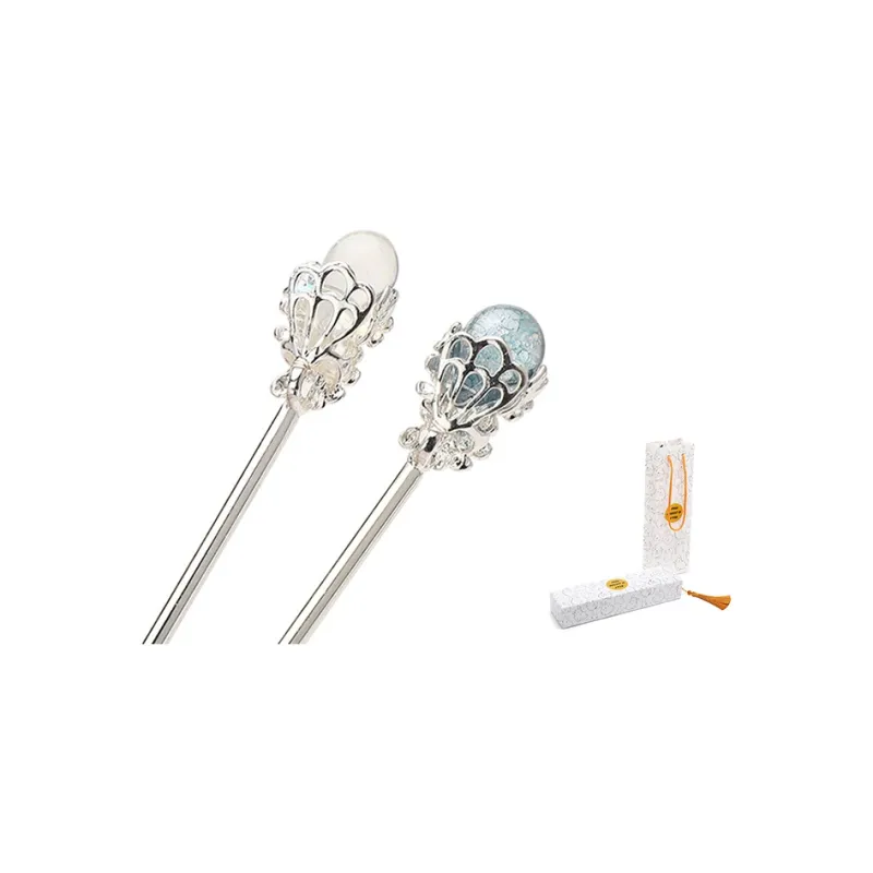 FREE RABBITⅡ Hair Accessories Women's 2 Pcs Set[Multicolor+Ink Wash]-0