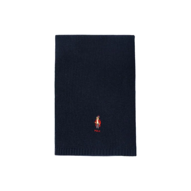 Polo Ralph Lauren Acrylic, Acrylic, Wool, Recycled Nylon Knit Scarves Men's Dark Blue-0