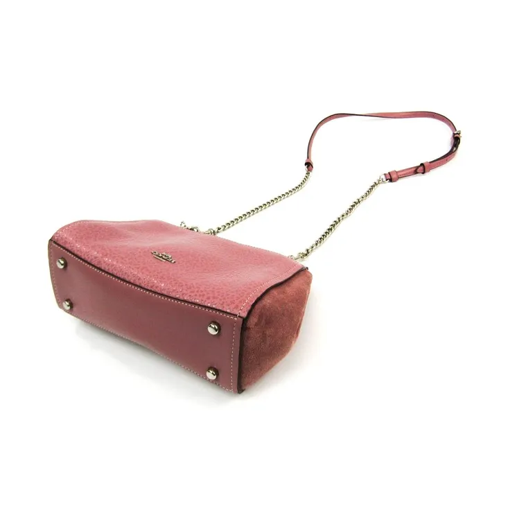COACH Faye Cow Leather Shoulder Bag, Crossbody Bag Trumpets Women's Rouge Red-1
