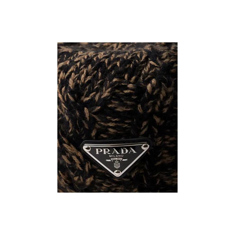 PRADA Mélange Wool Bucket Hat-1