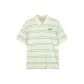 Cream White with Light Green Stripes/03EZ