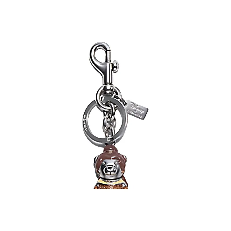 COACH Disney X Beauty And The Beast Collaboration Metal Bag Charm Bag Merch Women's Silver-2