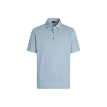 Ermenegildo Zegna Polo Shirts Men Blue