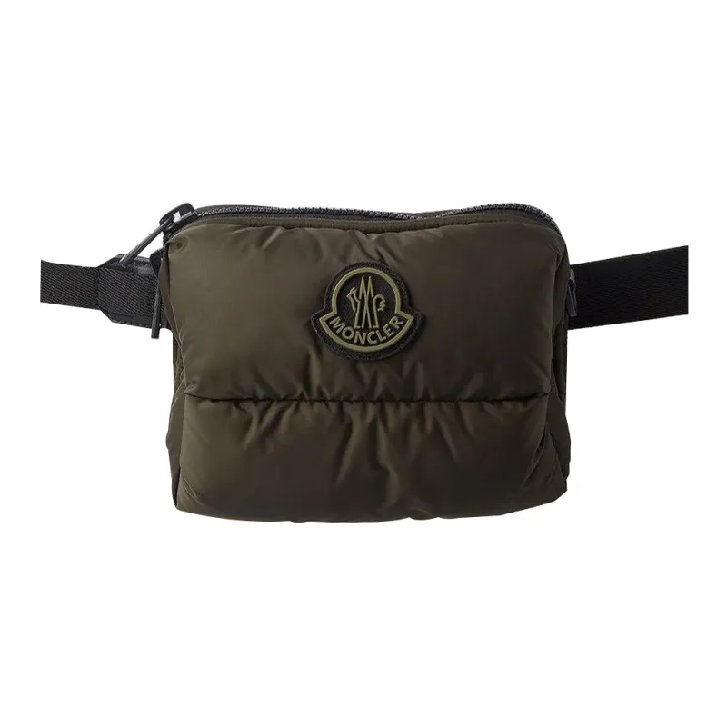 Moncler Polyamide Shoulder Bag Crossbody Bag Fanny Pack Men's Army Green-0