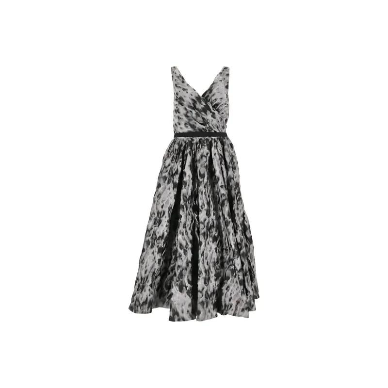 DIOR Sleeveless Dress Women's Gray-0