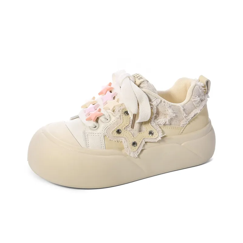 Lovely You Lightweight Cushioning Wear-Resistant Low-Top Skateboard Shoes Women's-37
