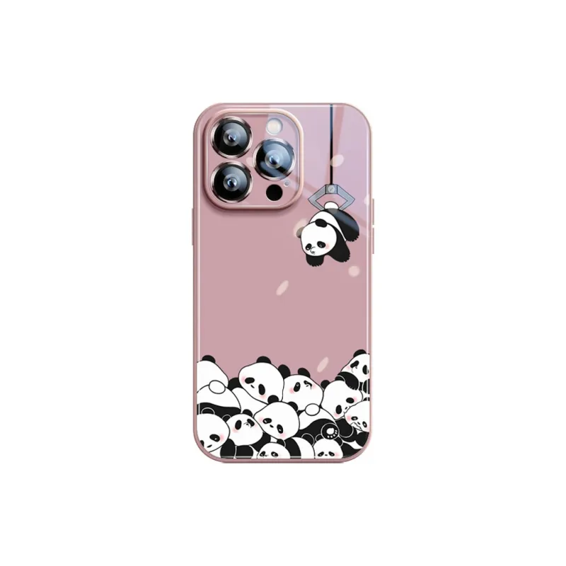 Sen Dog Glass Material Cute High End Niche Phone Cases Suitable For Apple 15Promax/Pro/Plus/14/13/12-15