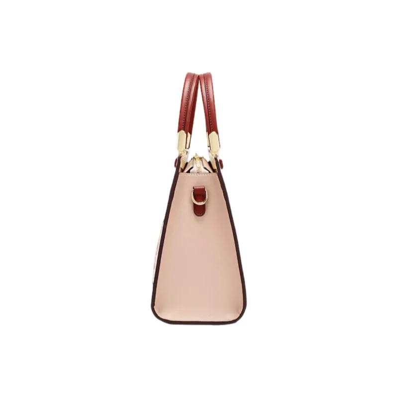PAYOT Microfiber Synthetic Leather Wedding Handbag One Shoulder Crossbody Large Size Women's Burgundy/Apricot-9