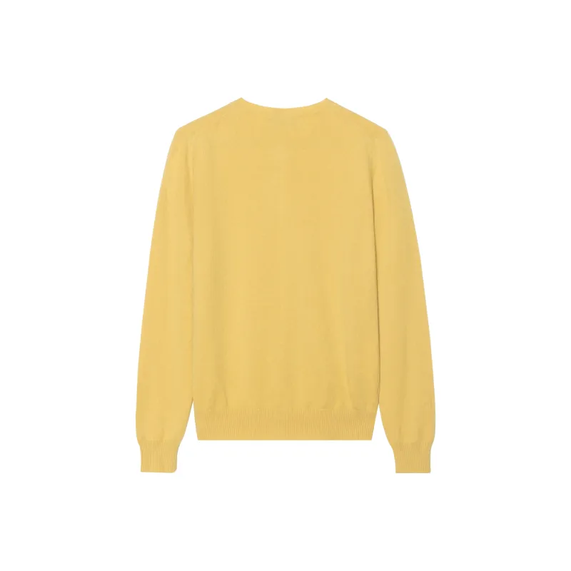 MIU MIU Cashmere Sweater Women's Yellow Jade Color-1