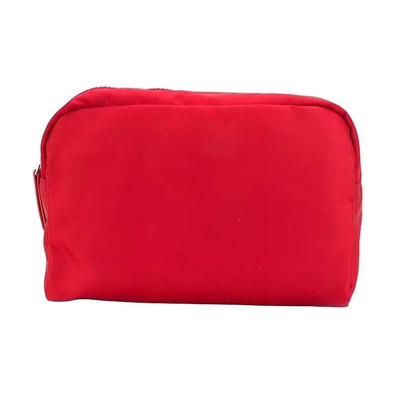 EMPORIO ARMANI Nylon Toiletry Bag Clutch Unisex Red-1