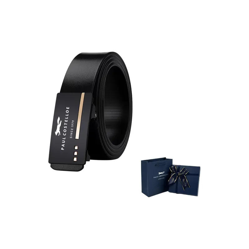 PAUL COSTELLOE Cow Split Leather Belts Men's 3.5cm-9