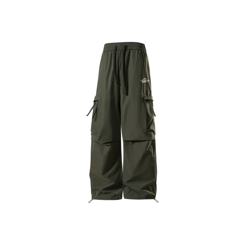 SWAMP AREA Cargo Pants Unisex Black-10