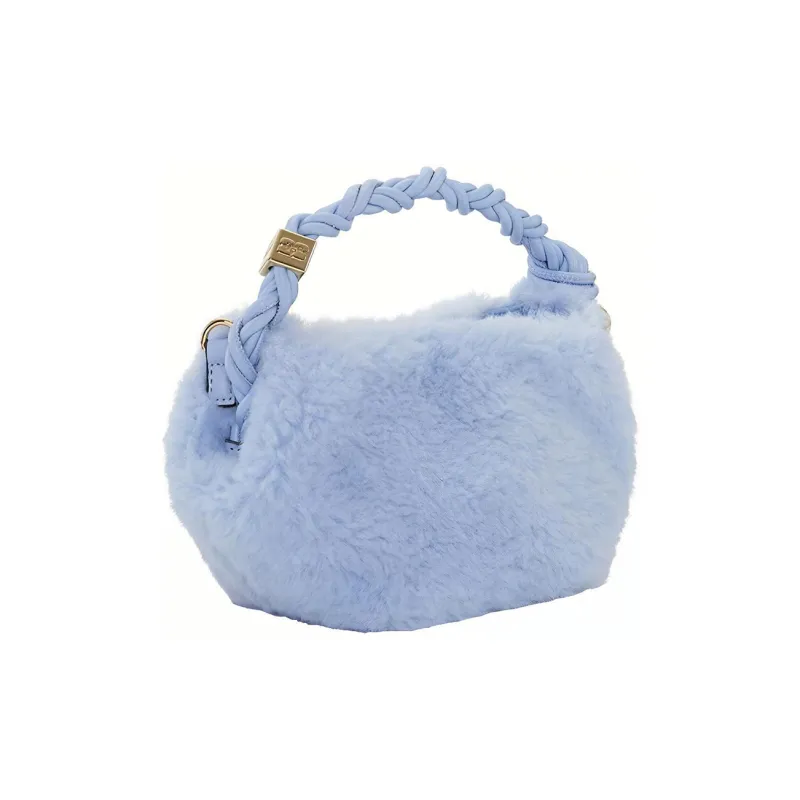 GANNI Recyclable Polyester Crossbody Handbags Mini Women's Light Blue-1