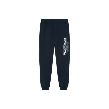 VERSACE SS22 Knitted Sports Pants Men's Dark Blue
