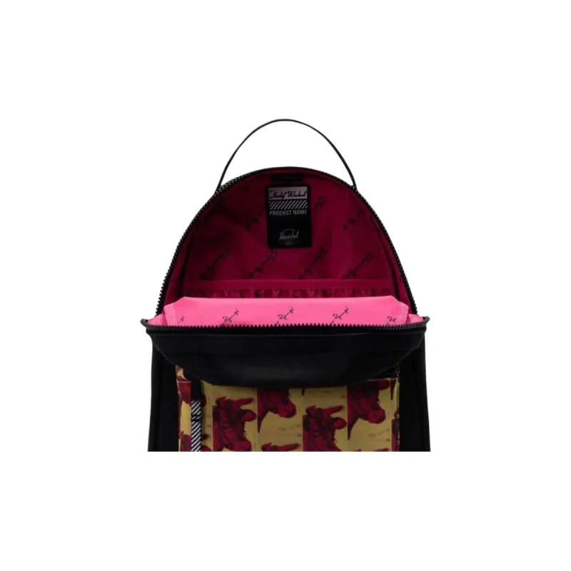 Herschel X Andy Warhol Collaboration Fabric Backpack Unisex Black-4
