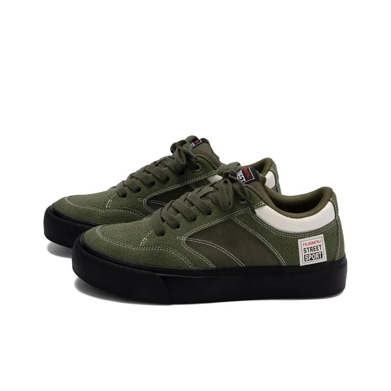HUANQIU Height Increasing Slip Resistant Low Top Canvas Shoes Men's Jasper-1