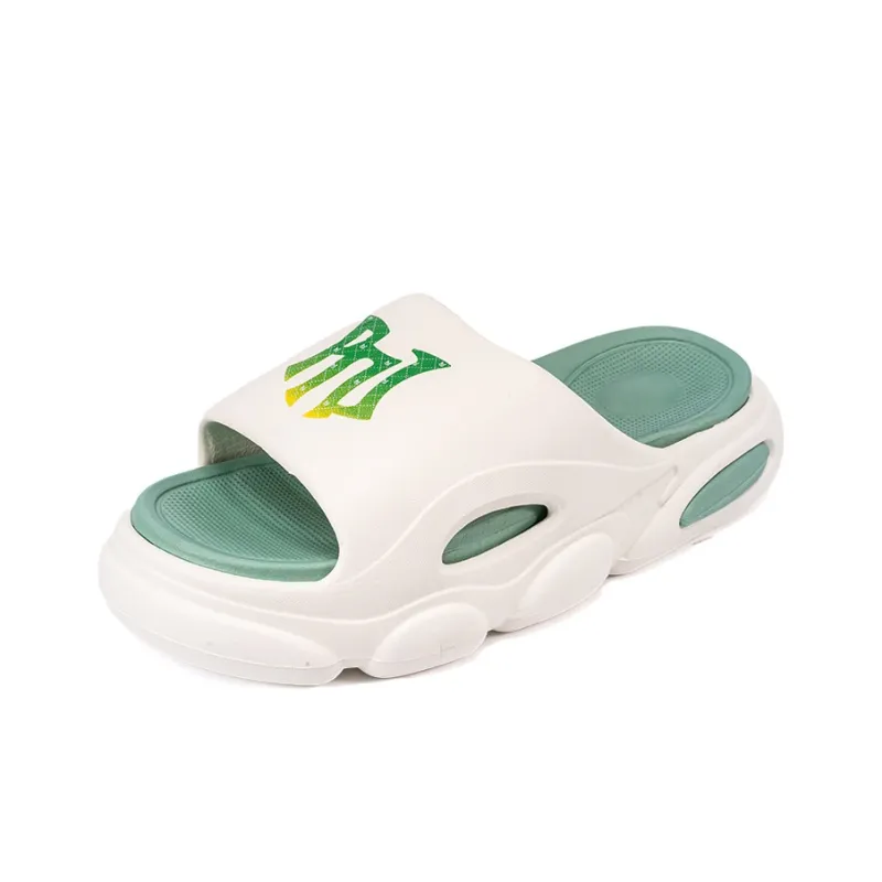 Pnj Cotton Sensory Slippers Unisex White Green-2
