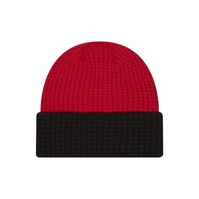 New Era Acrylic, Knitted Fabric Beanies Unisex Red-1
