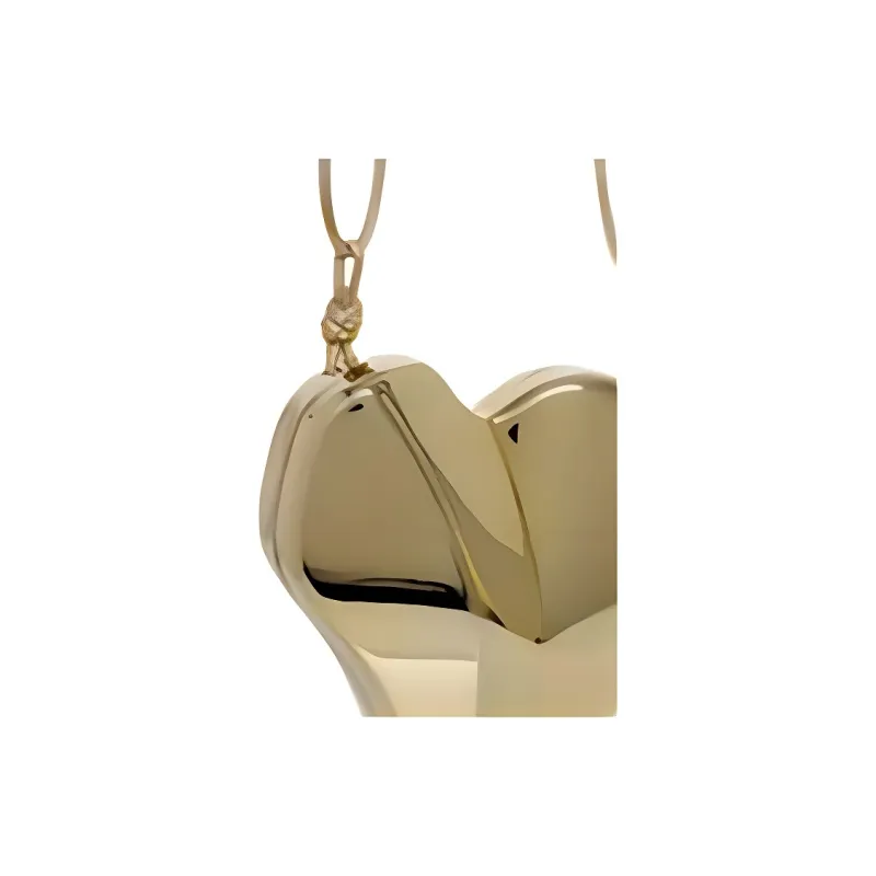 CULT GAIA Leather Heart Shaped Bag, Crossbody Bag, Shoulder Bag Women's Gold-4
