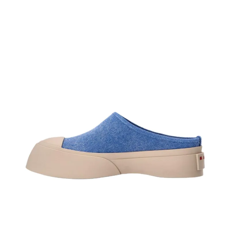 MARNI Abrasion Resistant Closed Toe Slippers Women's Light Blue-0