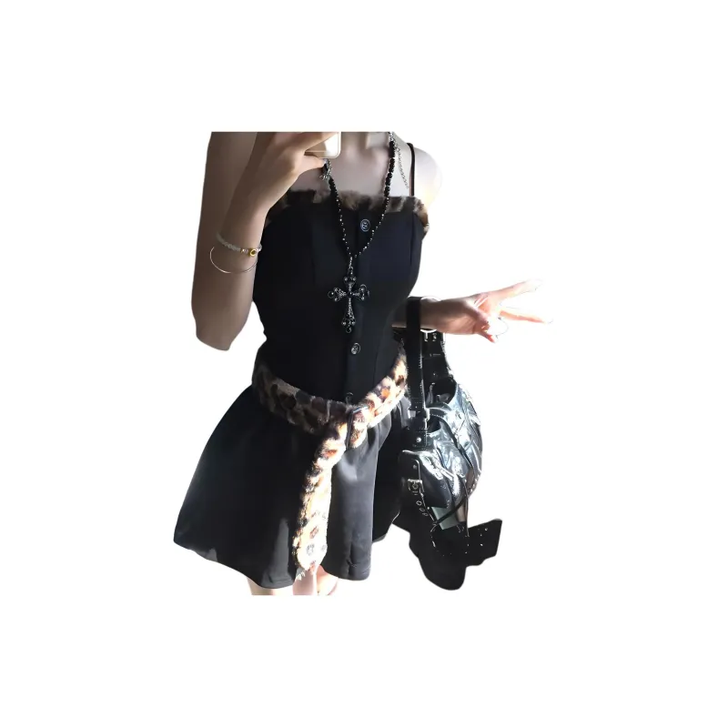 Worm's Home PU Shoulder Bag Women's Black-1