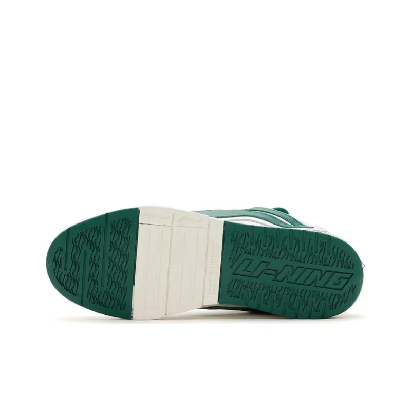 LiNing Anti Slip And Wear Resistant Lightweight Low Top Skateboard Shoes Women's Green-5