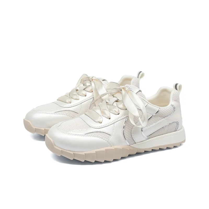HLA Silver Lightweight Camping Hiking Shoes Platform German Army Trainers Casual Shoes Women's-1