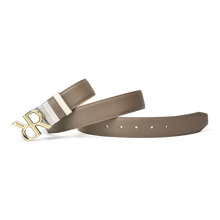RARE Cow Leather Belts Men's 3.4CM-2