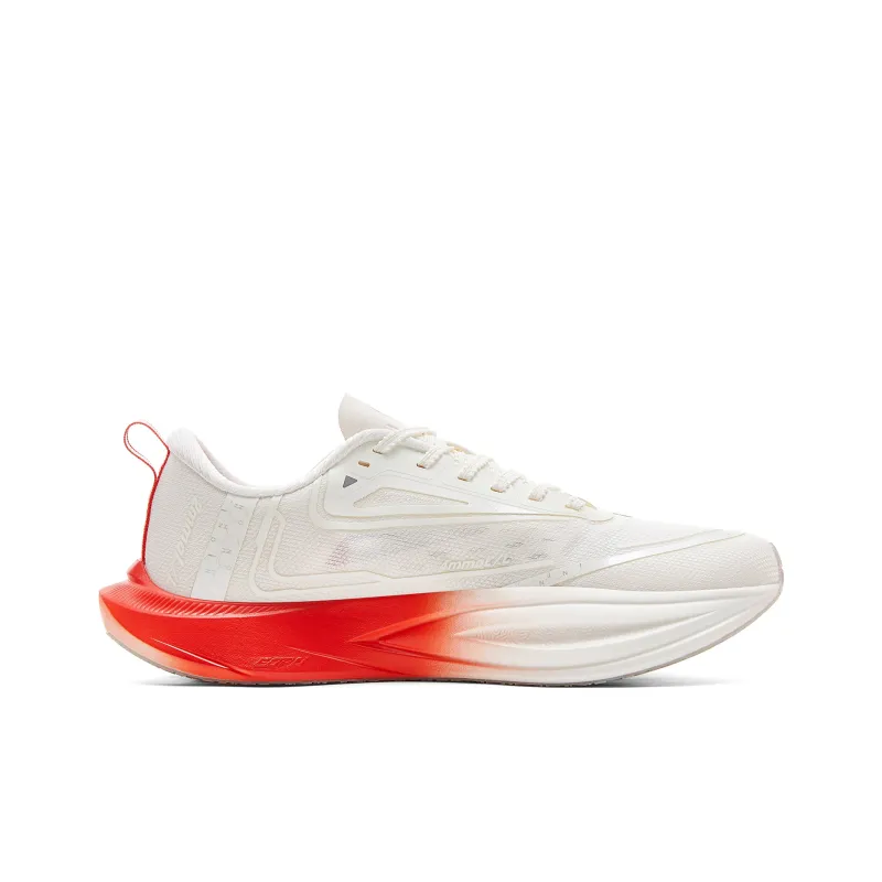 PEAK 2nd Breath 2.0 Cushioning, Breathable, Anti Rollover Low Top Casual Running Shoes Men's Milk White Orange-1