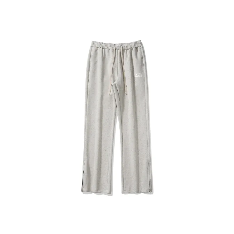 DIDTEK Casual Pants Unisex White Gray-0