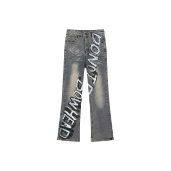 DNBH Loose Fit Straight Fit Bootcut Jeans Unisex