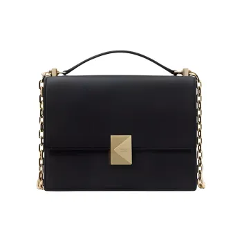 Kate Spade Litchi Grain Leather Handbag Shoulder Bag Crossbody Bag Small Size Women's Black