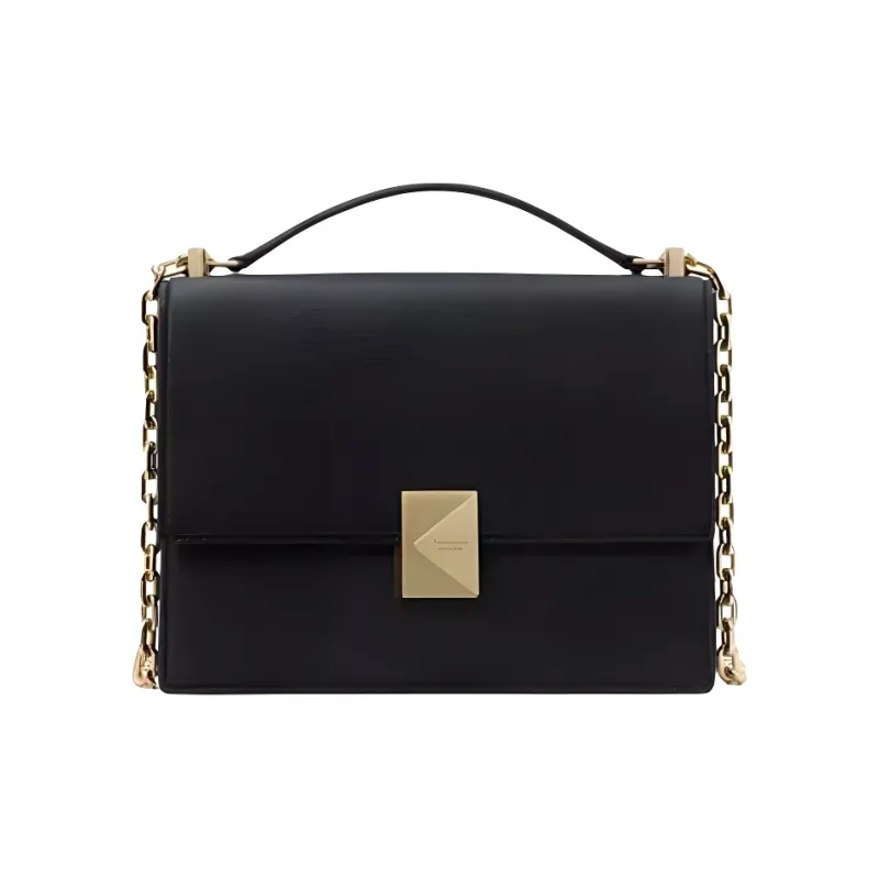 Kate Spade Litchi Grain Leather Handbag Shoulder Bag Crossbody Bag Small Size Women's Black-0