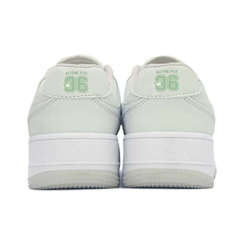 ALI THE FOX Low Top Skateboard Shoes Unisex White-39
