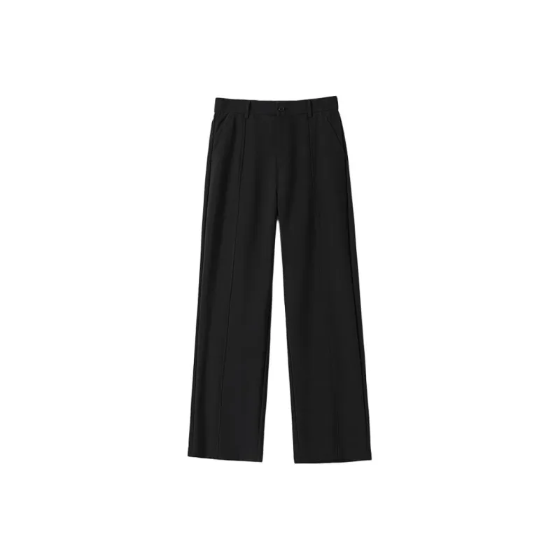 Fakeyoung Casual Pants Unisex Black-0