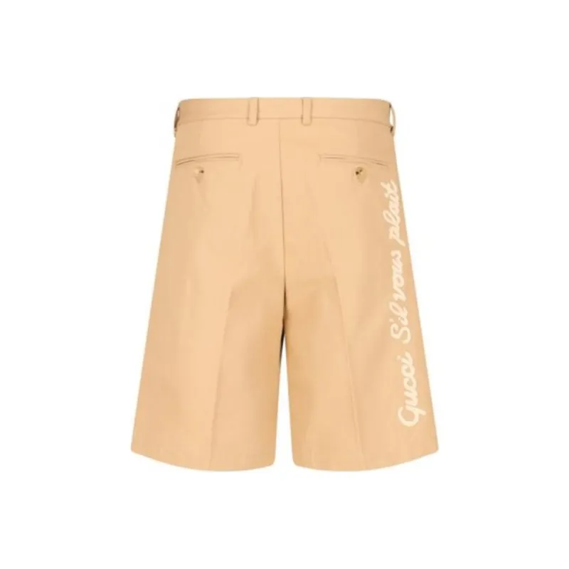 GUCCI Pleated Front Shorts-1