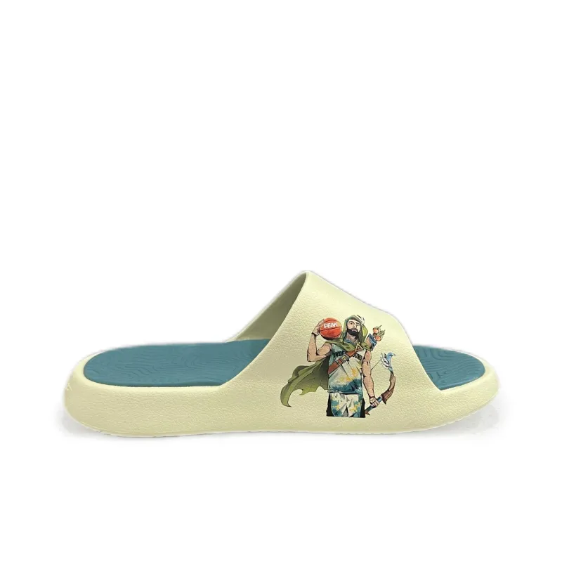 PEAK Tai Ji1.0 Totem Graffiti Slip-Resistant Abrasion-Resistant Slide Slippers Unisex-13
