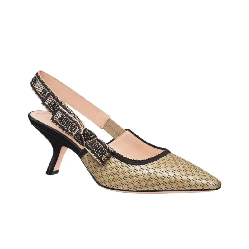 DIOR J'Adior Slim Heel High Heels 6.5cm Women's Brown-2