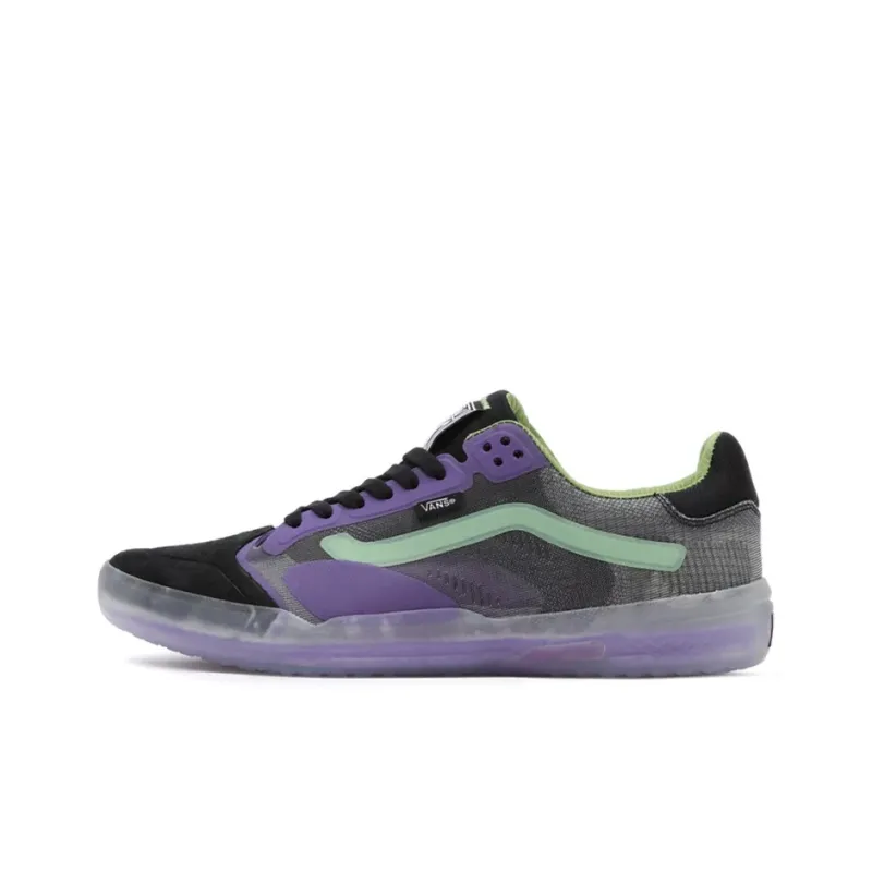 Vans Evdnt Skateboard Shoes Unisex Low-Top Black/Purple/Green-0