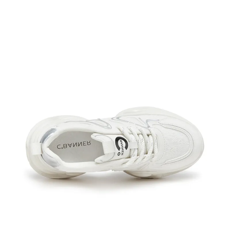 C°BANNER Height Increasing Wear-Resistant Breathable Slip-Resistant Low-Top Chunky Sneakers Women's-14