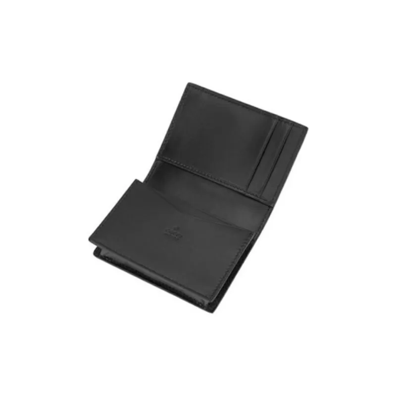 GUCCI Genuine Leather Card Holder Men's Black-2
