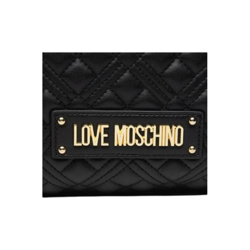 LOVE MOSCHINO Polyurethane Tote Bag Shopping Bag Handbag Shoulder Bag Crossbody Bag Women's Black-4