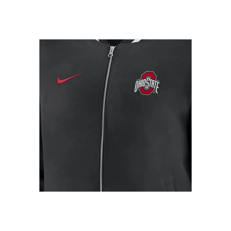 Nike Ohio State Buckeyes Sideline Men's Nike College Full Zip Bomber Jacket-2
