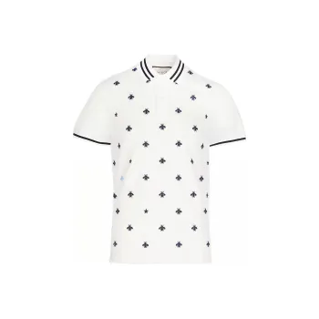 GUCCI Bee-embroidered Polo Shirt
