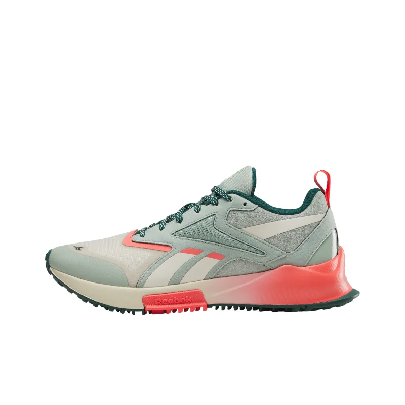 Reebok Wear Resistant Breathable Slip Resistant Low Top Running Shoes Women's Red Green-0