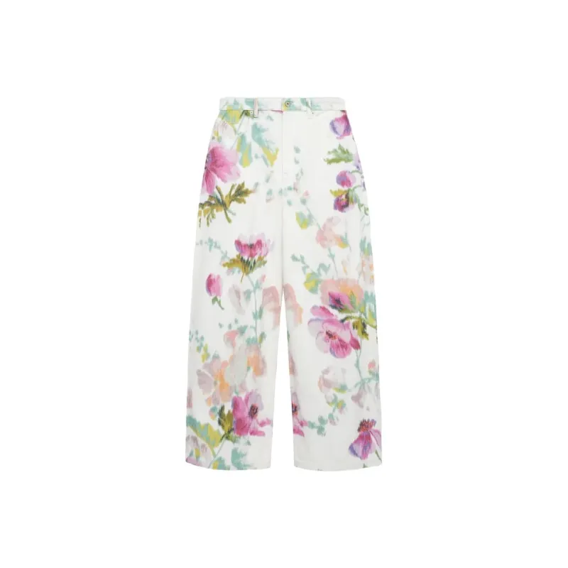 LOEWE SS25 Jeans Women's White Pink-0