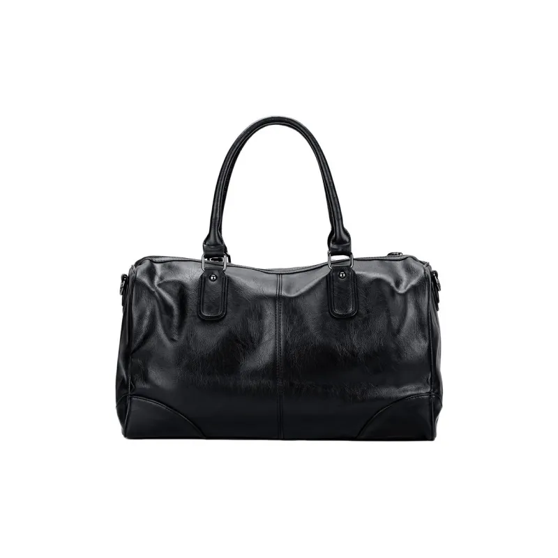 GEERDUN PU Travel Bag Unisex Black-0